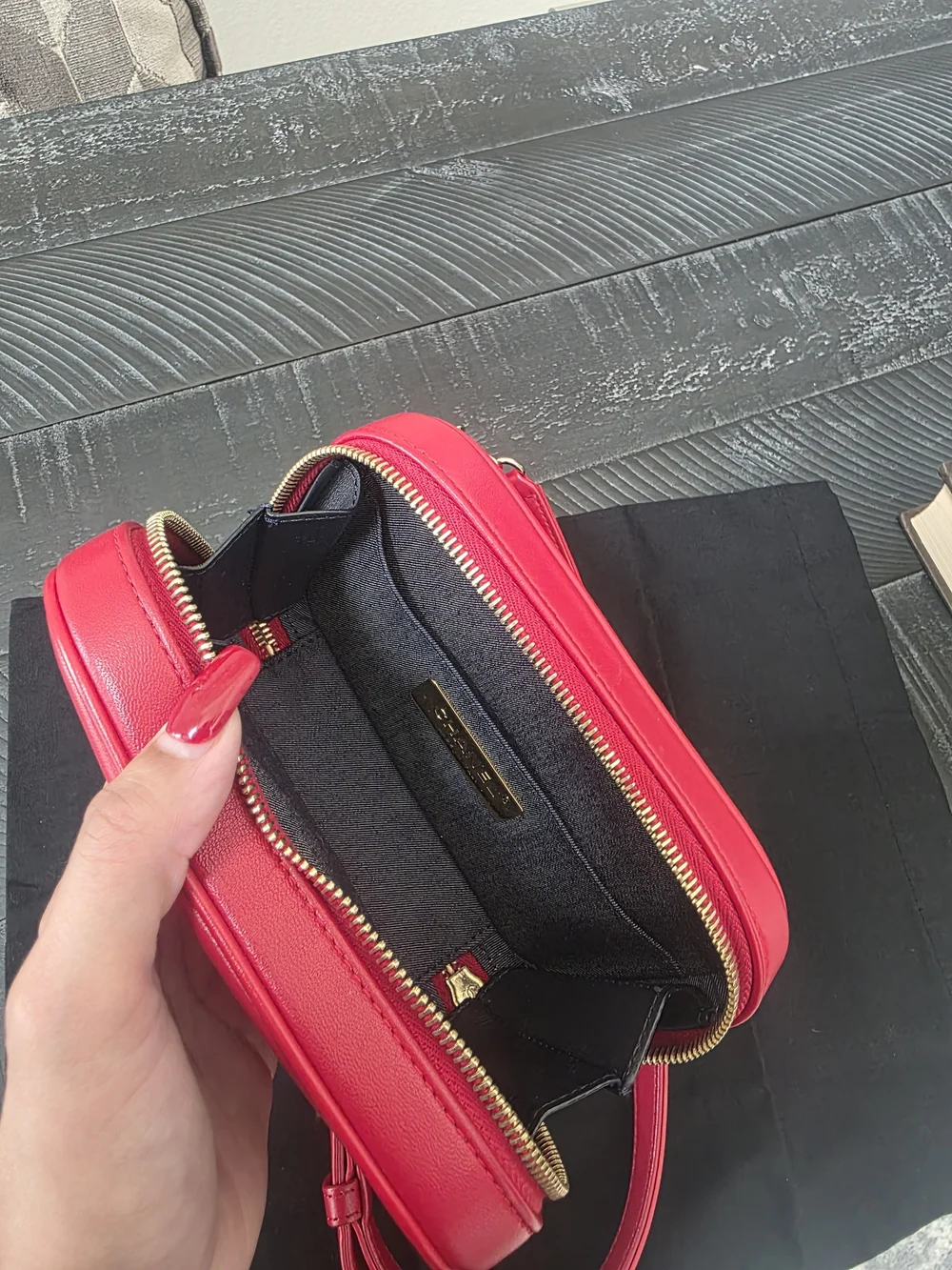 Chanel Red Belt Bag